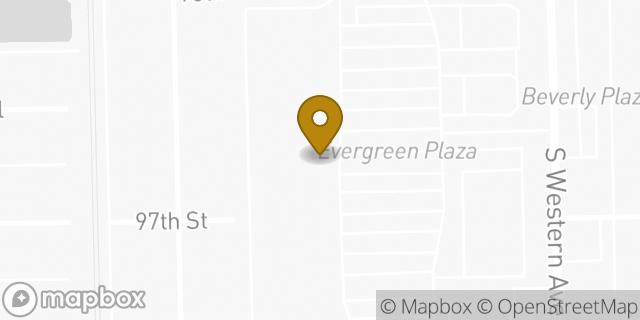 Map showing the location of Whole Foods Market in Evergreen Park, IL 60805