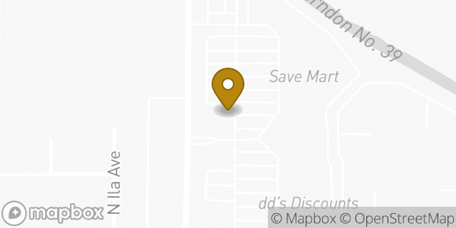 Map showing the location of Subway in Fresno, CA 93705