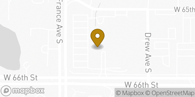 Map showing the location of Subway in Edina, MN 55435