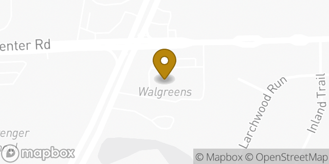 Map showing the location of Walgreens in Fort Wayne, IN 46825