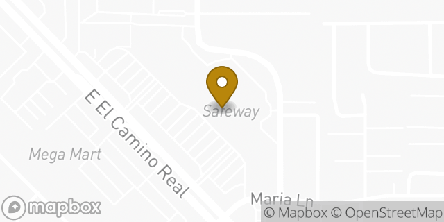Map showing the location of Coinme in Sunnyvale, CA 94087