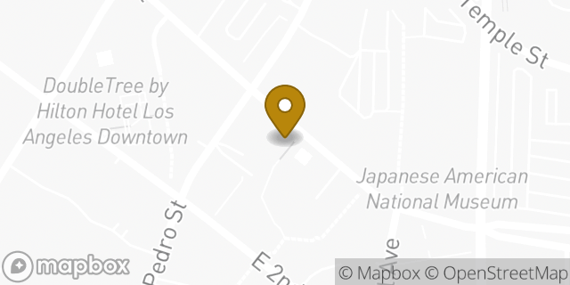 Map showing the location of Citibank in Los Angeles, CA 90012