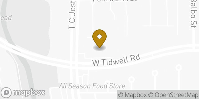 Map showing the location of Amazon Locker - Gabbro in Houston, TX 77091