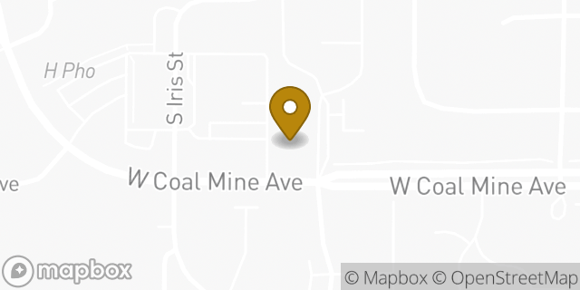 Map showing the location of Coal Mine KinderCare in Littleton, CO 80123