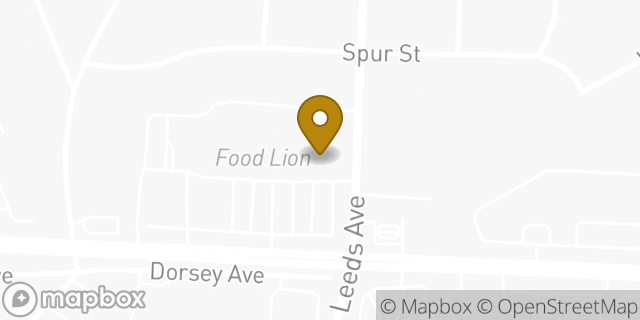 Map showing the location of CVS Pharmacy in North Charleston, SC 29405