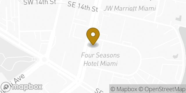 Map showing the location of Equinox Brickell in Miami, FL 33131