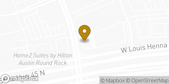 Map showing the location of Chase Bank in Round Rock, TX 78681