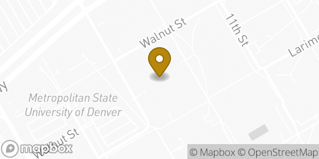 Map showing the location of Starbucks Coffee Company in Denver, CO 80204