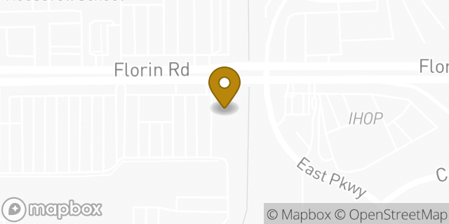 Map showing the location of Chase Bank in Sacramento, CA 95823