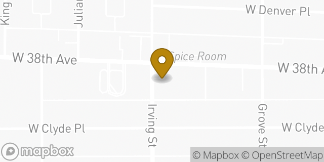 Map showing the location of Amazon Locker - Edana in Denver, CO 80211