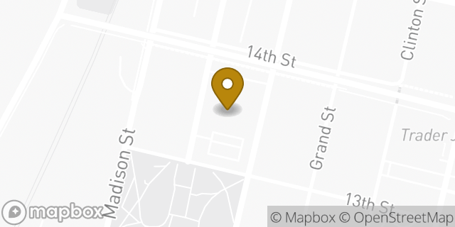 Map showing the location of CubeSmart Self Storage in Hoboken, NJ 07030