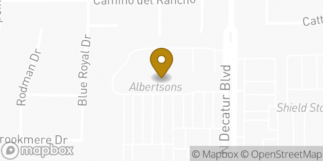 Map showing the location of Albertsons in Las Vegas, NV 89130