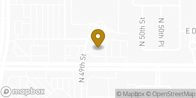 Map showing the location of Chase Bank in Scottsdale, AZ 85254