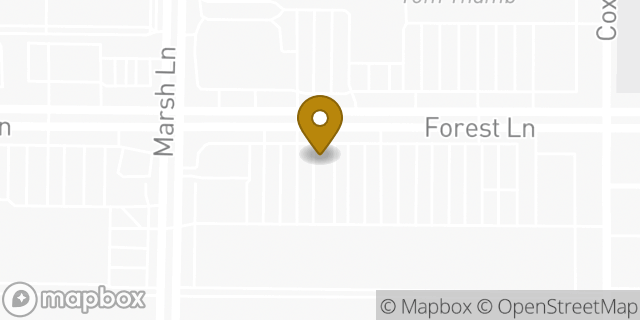 Map showing the location of McDonald's in Dallas, TX 75244