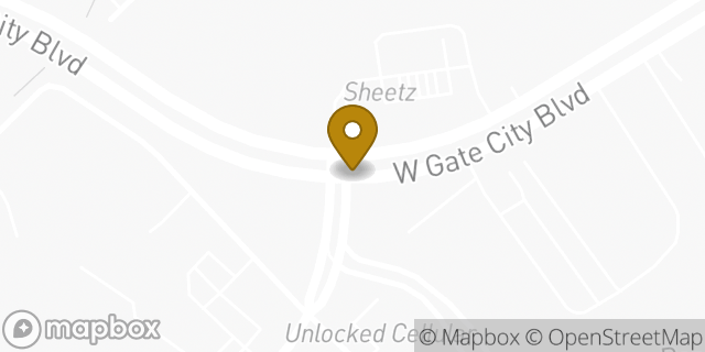 Map showing the location of ATM Walgreens in Greensboro, NC 27406