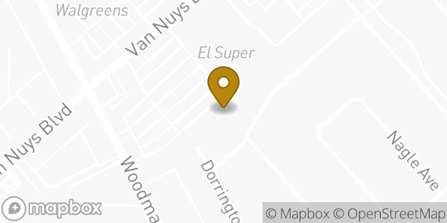 Map showing the location of AutoZone in Pacoima, CA 91331