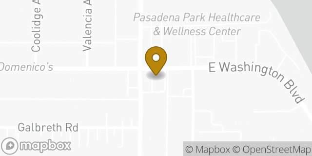 Map showing the location of McDonald's in Pasadena, CA 91107