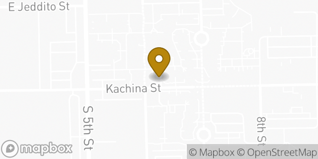 Map showing the location of Amazon Locker - Bull in Davis Monthan AFB, AZ 85707