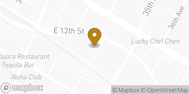 Map showing the location of Papa Johns Pizza in Oakland, CA 94601