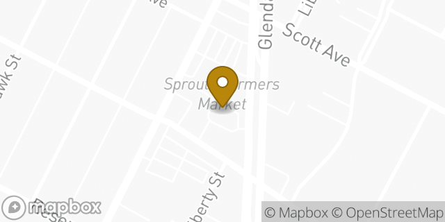 Map showing the location of McDonald's in Los Angeles, CA 90026