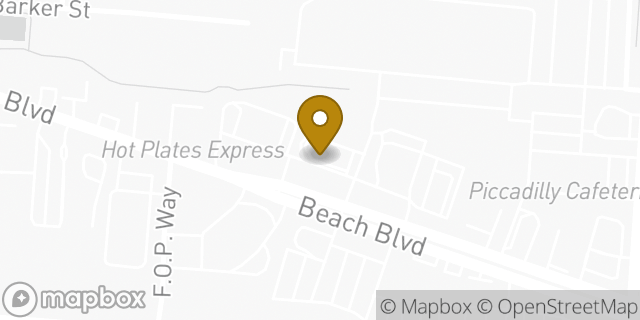 Map showing the location of McDonald's in Jacksonville, FL 32207