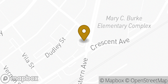 Map showing the location of Dunkin' in Chelsea, MA 02150