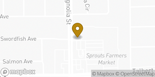 Map showing the location of Subway in Fountain Valley, CA 92708