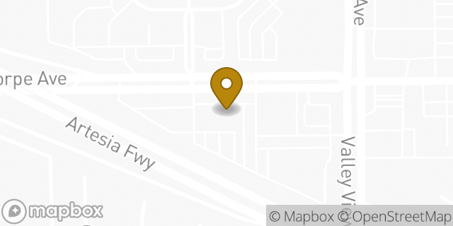 Map showing the location of Chipotle Mexican Grill in Buena Park, CA 90620