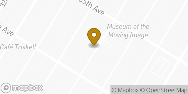 Map showing the location of Dunkin' in Astoria, NY 11106