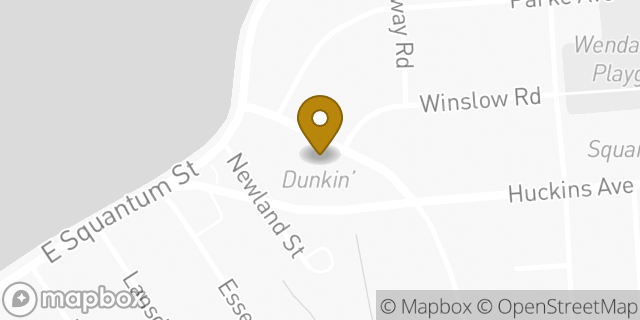 Map showing the location of 7-Eleven in Quincy, MA 02171
