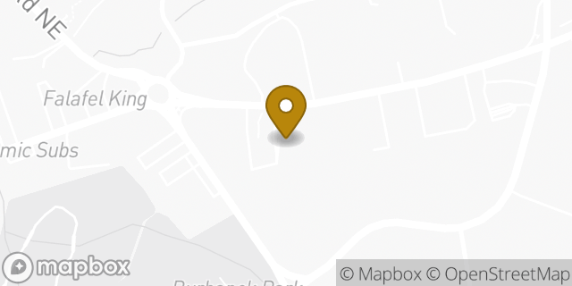 Map showing the location of Bank of America in Atlanta, GA 30307
