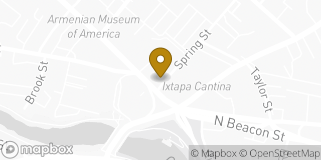 Map showing the location of The UPS Store in Watertown, MA 02472