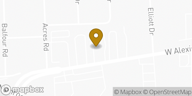 Map showing the location of McDonald's in Sylvania, OH 43560