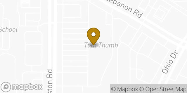 Map showing the location of HOTWORX in Frisco, TX 75034