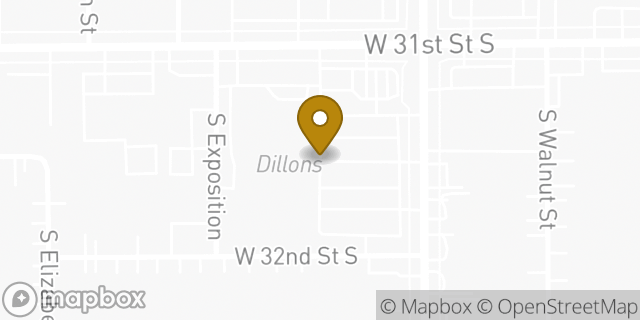 Map showing the location of Starbucks in Wichita, KS 67217