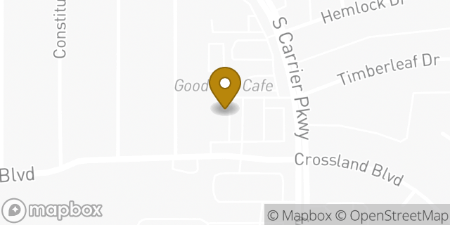 Map showing the location of OneMain Financial in Grand Prairie, TX 75052