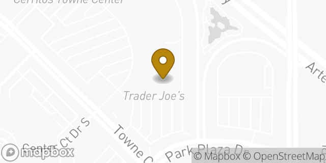 Map showing the location of HomeGoods in Cerritos, CA 90703