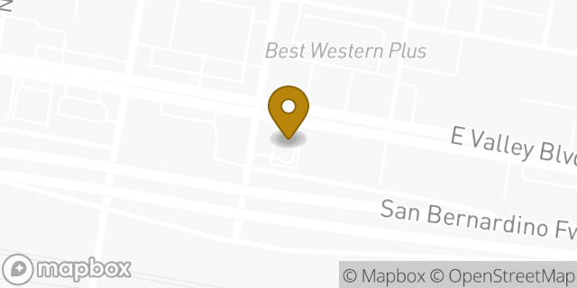 Map showing the location of Starbucks in Colton, CA 92324