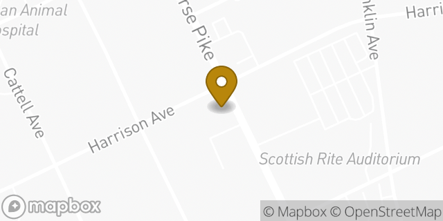 Map showing the location of Collingswood Church of Christ in Collingswood, NJ 08107