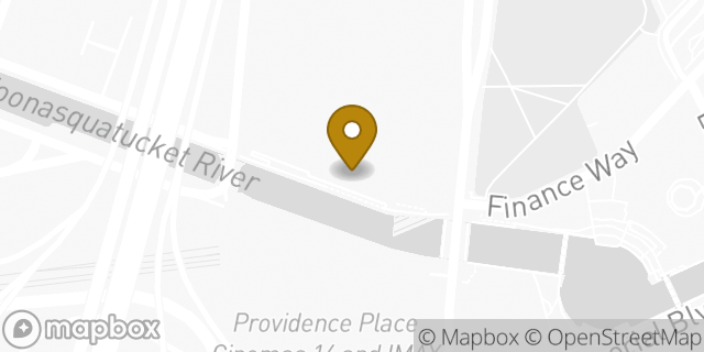 Map showing the location of Starbucks in Providence, RI 02903