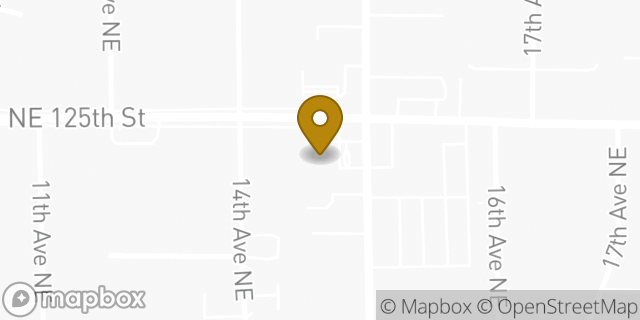 Map showing the location of Amazon Locker - Hannah in Seattle, WA 98125