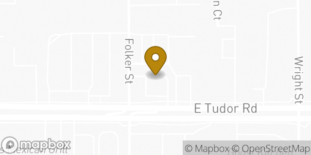 Map showing the location of Subway in Anchorage, AK 99507