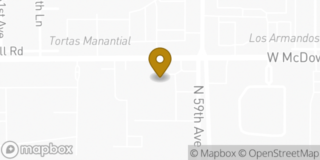 Map showing the location of AutoZone in Phoenix, AZ 85035