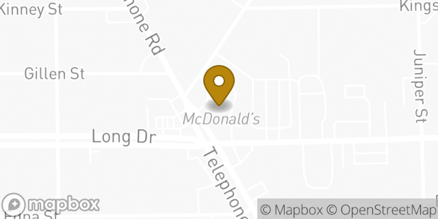 Map showing the location of McDonald's in Houston, TX 77087