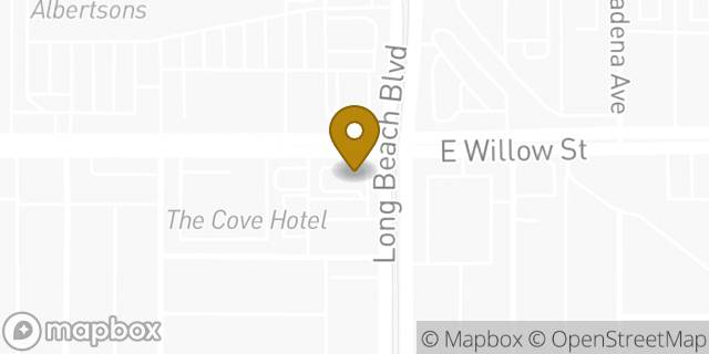 Map showing the location of McDonald's in Long Beach, CA 90806