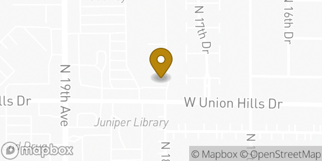 Map showing the location of The UPS Store in Phoenix, AZ 85027