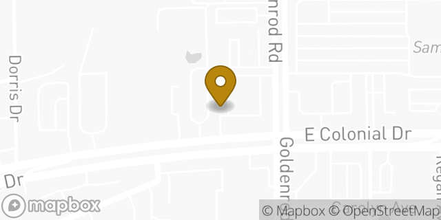 Map showing the location of Subway in Orlando, FL 32807