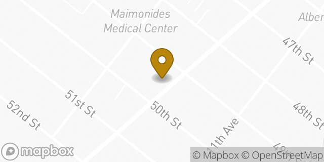 Map showing the location of Dunkin' in Brooklyn, NY 11219