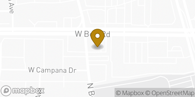 Map showing the location of Bank of America in Sun City, AZ 85351
