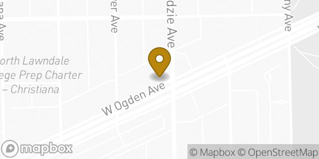 Map showing the location of Church of the Lord Jesus Christ in Chicago, IL 60623